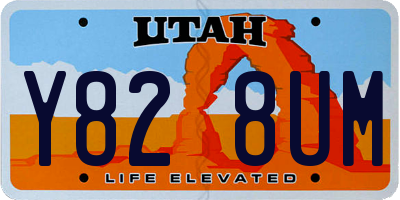UT license plate Y828UM