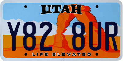 UT license plate Y828UR