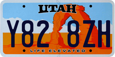 UT license plate Y828ZH