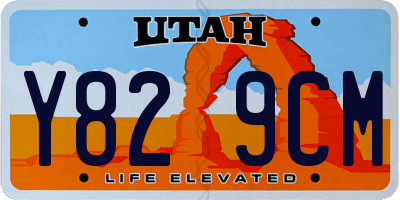 UT license plate Y829CM