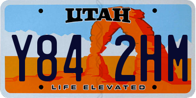 UT license plate Y842HM