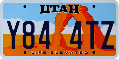 UT license plate Y844TZ
