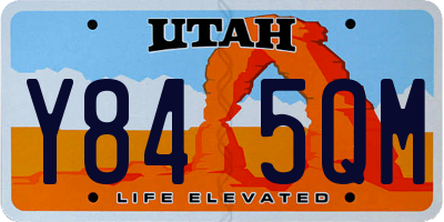 UT license plate Y845QM