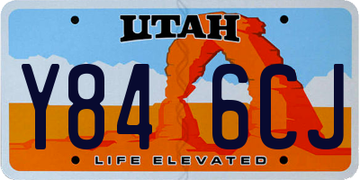 UT license plate Y846CJ