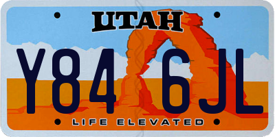 UT license plate Y846JL