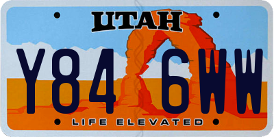 UT license plate Y846WW