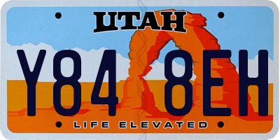 UT license plate Y848EH