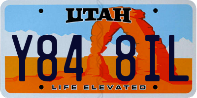 UT license plate Y848IL