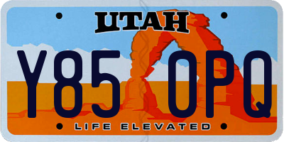 UT license plate Y850PQ