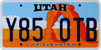 UT license plate Y850TB