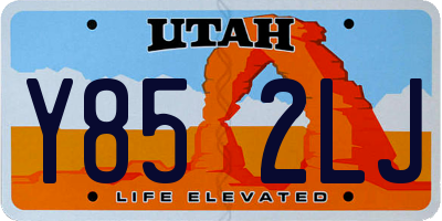 UT license plate Y852LJ