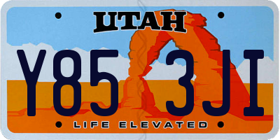 UT license plate Y853JI