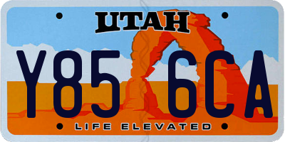 UT license plate Y856CA