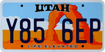 UT license plate Y856EP