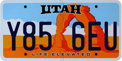 UT license plate Y856EU