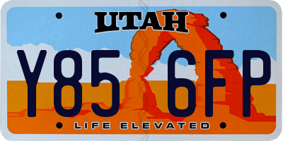 UT license plate Y856FP
