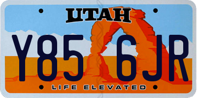 UT license plate Y856JR