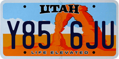 UT license plate Y856JU