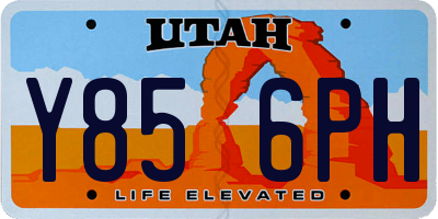UT license plate Y856PH