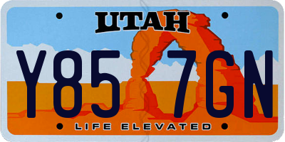 UT license plate Y857GN