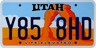 UT license plate Y858HD