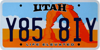 UT license plate Y858IY