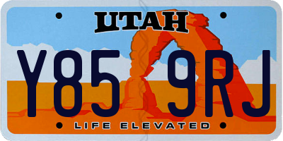UT license plate Y859RJ