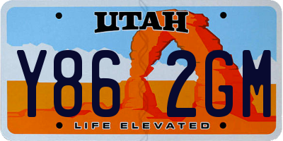 UT license plate Y862GM