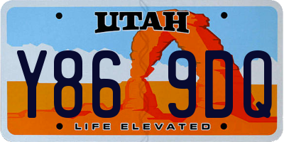 UT license plate Y869DQ