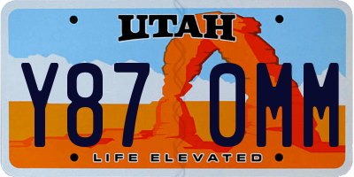 UT license plate Y870MM