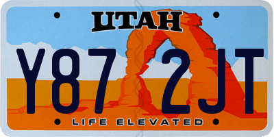 UT license plate Y872JT