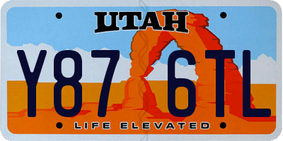 UT license plate Y876TL