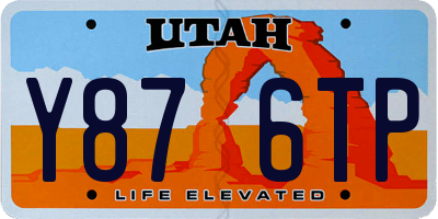UT license plate Y876TP