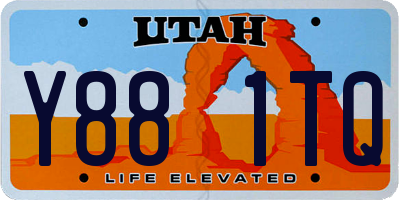 UT license plate Y881TQ
