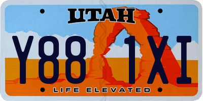 UT license plate Y881XI
