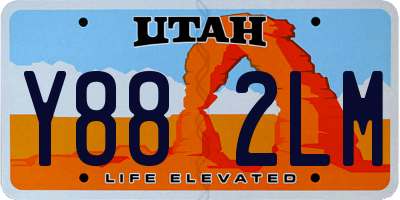 UT license plate Y882LM