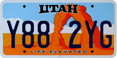 UT license plate Y882YG