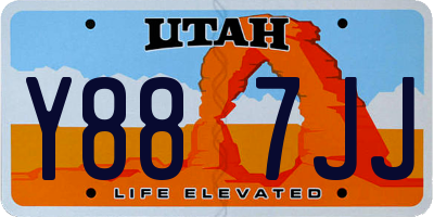 UT license plate Y887JJ