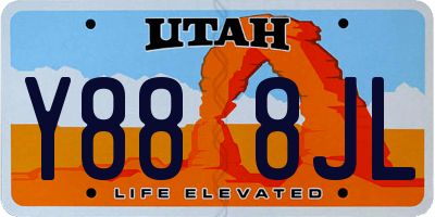 UT license plate Y888JL