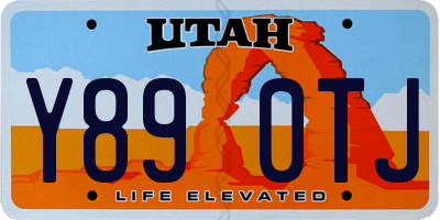 UT license plate Y890TJ