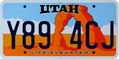 UT license plate Y894CJ