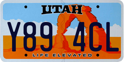 UT license plate Y894CL