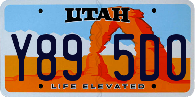 UT license plate Y895DO