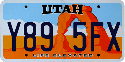 UT license plate Y895FX