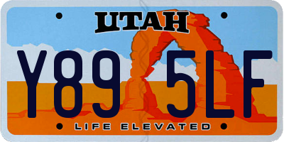 UT license plate Y895LF