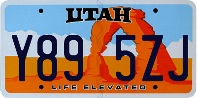 UT license plate Y895ZJ