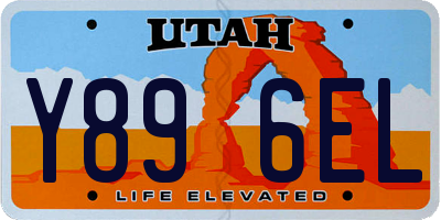UT license plate Y896EL