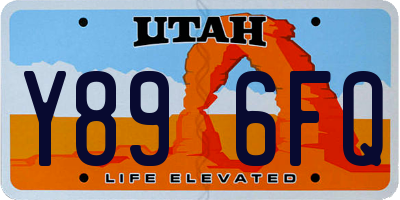 UT license plate Y896FQ