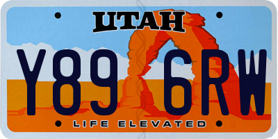 UT license plate Y896RW