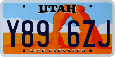 UT license plate Y896ZJ
